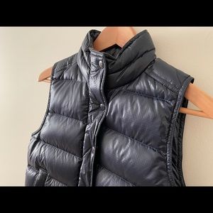 NWT J Crew Shiny Puffy Vest Navy XS
